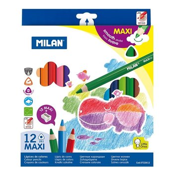 Pastelky MILAN MAXI trojhrann 261 12 barev