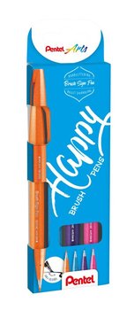 Popisovae ttekov Pentel touch SES15-4COL Happy sada Brush Sign Pen